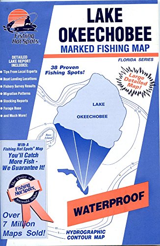 Lake Okeechobee Fishing Map Lake Okeechobee Marked Fishing Map (Florida Series): Larry Larsen, Doug  Prigge, Computer Cartographer, Brian Vaughn, Computer Cartographer: Books