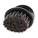 MonkeyJack Salon Barber Wood Bristles Hair Beard Cleansing Grooming Brush Men's Mustache Shaping Comb - Black
