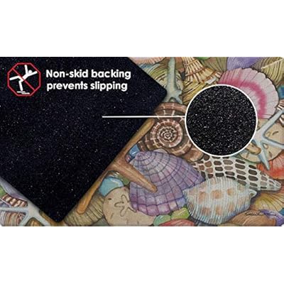 Toland Home Garden 800033 Shells of The Sea Summer Door Mat 18x30 Inch Beach Outdoor Doormat for Entryway Indoor… 51hObCVRouL