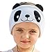 FIRIK Kids Headphones Volume Limited with Easy Adjustable Kids Costume Headband Silky Headphones for Children, Perfect for Travel and Home - Panda