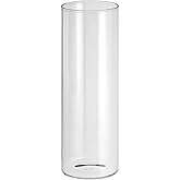 PATIKIL Clear Glass Cylinder Vase, 5.9" Tall and 2" Dia Tabletop Flowers Vase Floating Candle Holder Vase for Home Decor Wedding Centerpieces(8oz)