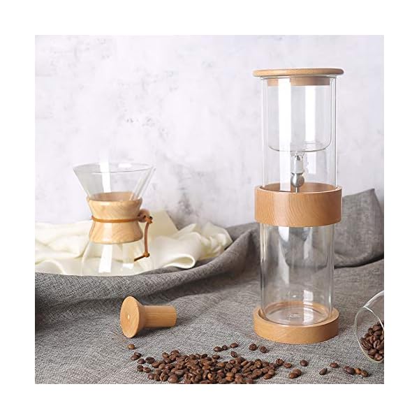 BaoYPP Ice Drip Kaffeemaschine Kaffee Kaltbrauentopf 500 Ml Glastopf EIS Tropfen Kaffeetopf Tropft Kaffeemaschine… – Bild 5