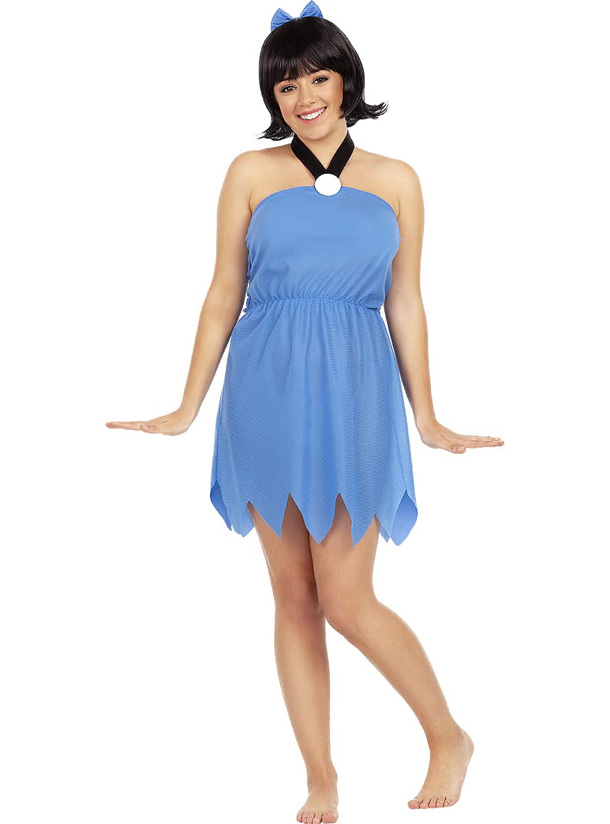 Funidelia | Betty Rubble costume - The Flintstones OFFICIAL for woman size M The Flintstones, Cartoons, Caveman - White - Costumes for adults fancy dress & props for Halloween, carnival & parties
