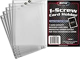 (5) BCW Trading Card Screw Down Holders - 120pt - #BCW-1-1S-STHICK