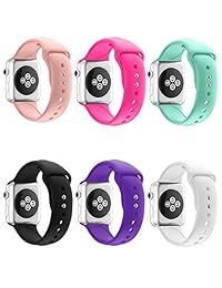 Suave Apple Watch correa Silicona, 6 por paquete 42mm