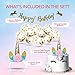 Unicorn Party Supplies - Unicorn Headband, Unicorn Cake Topper with Eyelashes, Birthday Banner & 10 Gold Balloons | Birthday Party Supplies, Party Decorations & Party Favors | 15 Piece Party Set