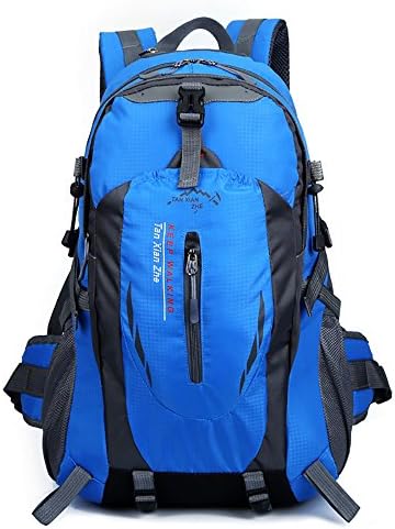 Mickeyattraction 3400 55L Hiking Backpack for Outdoor Hiking Travel Climbing Camping Waterproof Mountain Top Mountaineering Bag (Blue)