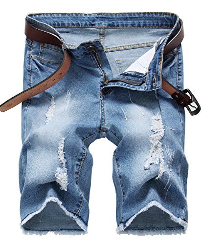 Slim Fit Denim Short Light Blue-us 32