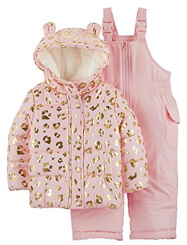 Carter's baby-girls 2-piece Heavyweight Printed Snowsuit With Ears