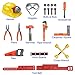 21 Pieces My First Handy Belt Pretend Play Kids Toy Tool Belt Set - Little Handyman Construction Tools with Light Up Miner Hard Hat, Safety Goggles and Accessories