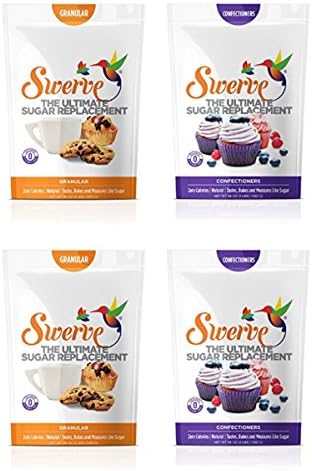 Swerve Sweetener, Confectioners, Granular, Variety Pack (2 Of Each)