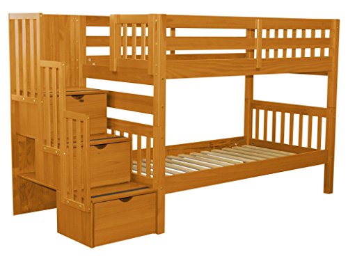 Bedz-King-Stairway-Bunk-Beds-Twin-over-Twin-with-3-Drawers-in-the-Steps-Honey