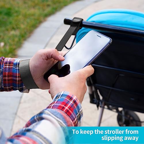 (2Pack Black) Baby Stroller Hooks for Hanging Toddler Travel Accessory