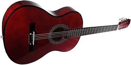 Walnut Acoustic Guitar - Amazon Com 38 Starter Acoustic Guitar With Performer Package Kit Bag Tuner Pick Walnut Musical Instruments