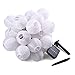 LUCKLED Outdoor Fairy Lantern Solar String Lights, 19.7ft 30 LED Christmas Globe Lights for Indoor and Outdoor, Home, Lawn, Garden, Wedding, Patio, Party, and Holiday Decorations (Warm White)