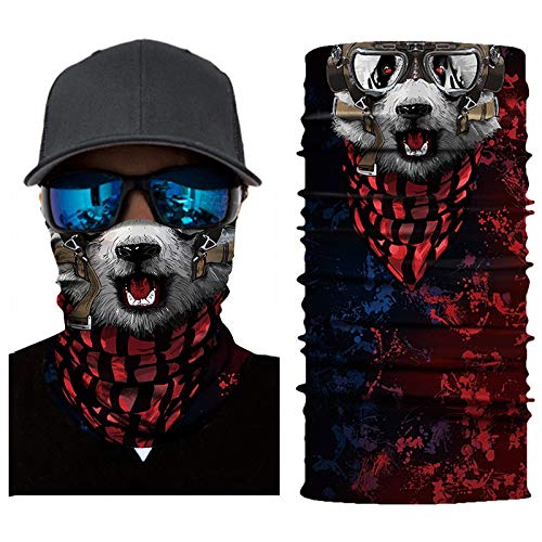 image for Glumes 3D Face Sun Mask, Neck Gaiter, Headwear, Magic Scarf, Balaclava