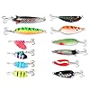 DrFish-Assortted-5-Lure-Boxes-Loaded-60-Bass-Fishing-Baits-Spinners-Rooster-Tail-Trout-Spoons-Soft-Plastic-Shads-Crankbaits-Minnow-Popper-Lures-Variety-Kit