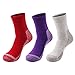 Airka Women's Hiking Socks 3 Pairs - Full Thickness Micro Crew For Trekking Mountaineering