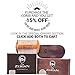Beard Comb -Fine & Coarse Tooth - Handmade Genuine Sandalwood Brush for Hair - Smells Amazing - Anti-Static - For Stylish Beard & Mustache Grooming- Best Premium Giftbox Set & BONUS a Digital Booklet