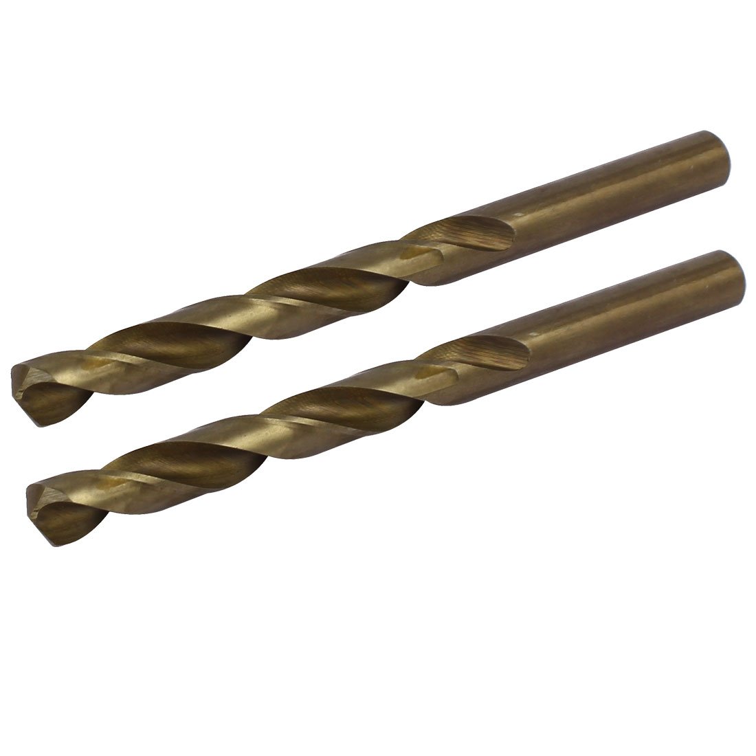 Sourcingmap 10.5mm Dia HSS Cobalt Straight Shank Metric Twist Drill Bit Drilling Tool 2pcs
