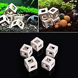 Amrka Aquarium Ceramic Small Shrimp Fish Shelter Ornament for Fish Tank (5pcs)