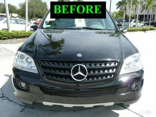 312 Motoring Fits 2006 2009 Mercedes Ml Chrome Grill Grille Kit W164 Ml 350 M Ml350 320 Cdi Ml320 2007 2008 06 07 08 09 4matic