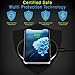 Wireless Charger Pad Qi Certified for iPhone 8/8 Plus/Xr, Samsung S9/S9+/G7/S8/edge and All Qi-Enabled Cells (no AC Adapter), 10W Fast Charging with Silicone Ring and Sleep-Friendly LED (Black)