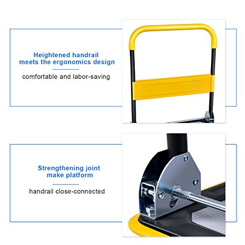 2 Goplus+Folding+Platform+Rolling+Flatbed