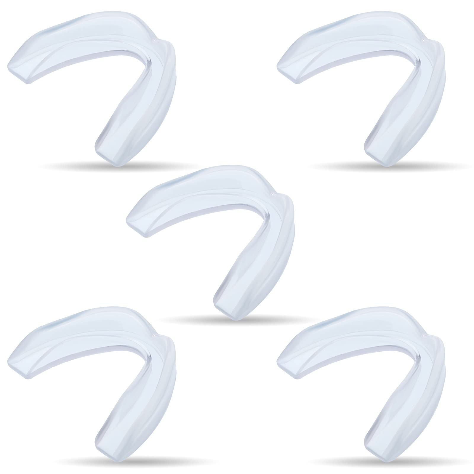 Photo 1 of Frienda 5 Pcs Youth Kids Mouth Guard for Sports, Mouthguard for Football Bulk, Adults Boy Girl Sports Athletic Mouthguard for Boxing Basketball Hockey Karate(Clear)