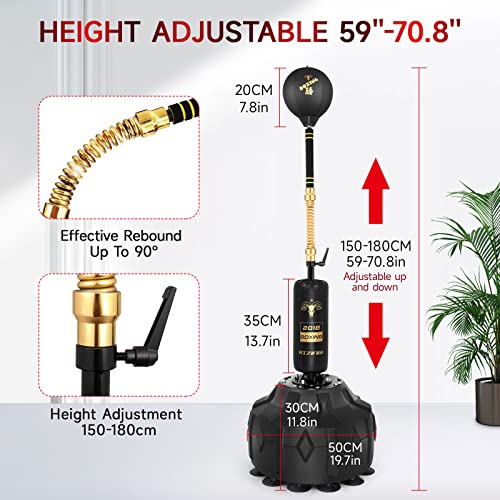 Upgrade Cobra Reflex Bag,Heavy Punching Bags Freestanding Reflex Boxing