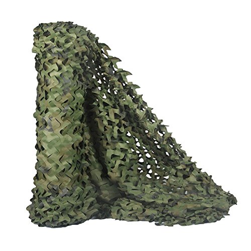 HYOUT Camo Net, Woodland Camouflage Netting Military Sunshade Nets Camping Hunting Shooting Blind Sunscreen Netting Camouflage Party Decoration