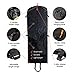 SAY HO UM Trifold 66 Inch Women Travel Garment Bag With 7 pockets | Extra Long Wedding Dress, Formal, Evening, Ball Gown | Hanging, Breathable, Foldable | Full Length Traveling Clothes Carry On