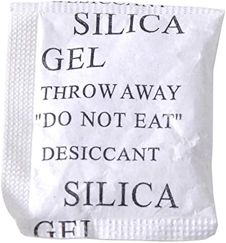 America Hello 100 Packs 1g Non-Toxic Silica Gel Desiccant Moisture Absorber Dehumidifier