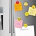 Emoji Fridge Magnets, 24 Pack Refrigerator Magnets with Funny Kitchen Decor Noticeboard Office Supplies, Best Housewarming Home Decorations Gift.