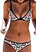 NuoReel Women Push Up Padded Ethnic Printed Strappy Raceback Bikini Swimsuit