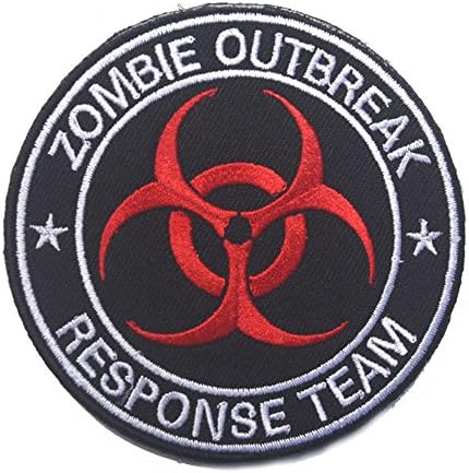 Zombie Outbreak Response Team Patch Military Patch / Velcro Morale (D:3", White)