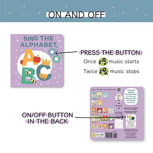Cali's Books Sing The Alphabet (Mom's Choice Award Winner) Press, Listen and Sing Along! Sound Book - Best Interactive and Educational Gift for Baby, Toddler, 1 Year Old Girl and Boy - Thumbnail 4