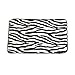 ULTNICE 3pcs Zebra Bathroom Mat Flannel Lid Toilet Cover Set