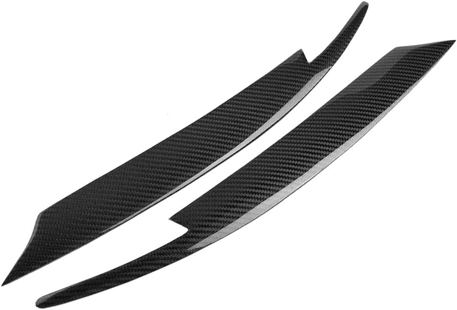 Headlight Eyelids - 1 Pair of Car Headlight Carbon Fiber Eyelids Eyebrows for Subaru Impreza WRX STI 2008-2011.