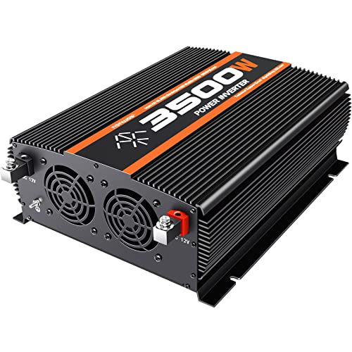 TVNIKD 3500 Watt Power Inverter Truck RV Solar Inverter 12V to 110v dc