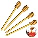 Olive Wood Honey Dipper Sticks – 6,5 Inch Wooden Syrup Dippers – Honeycomb Sticks Perfect for Drizzling Honey - Maple Syrup - Chocolate - Caramel - Honey Spoons