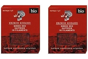 Krokos Kozanis Greek Red Saffron in Filaments 2x1g by Cooperative de Safran
