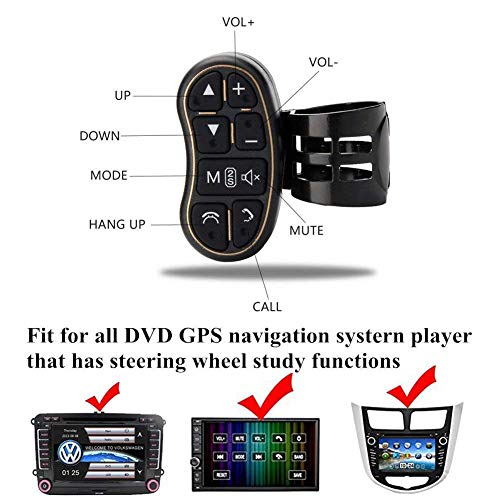 Steering Wheel Control, COROTC Universal Car Stereo DVD Player GPS Navigation System Steering Wheel Control Key with Audio Volume Switch - Thumbnail 2