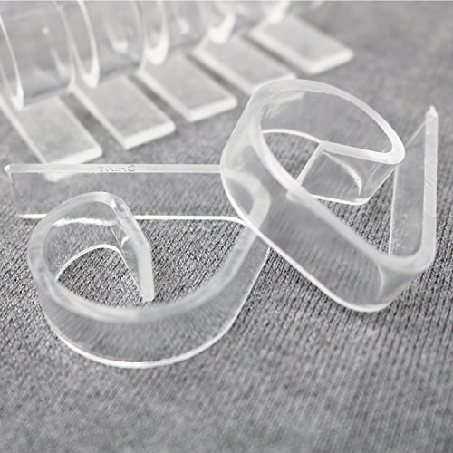 Big Mo's Toys Clear Plastic Tablecloth Clips â€“ Picnicking Accessory - Set of 72