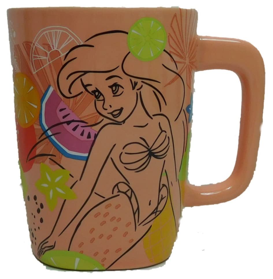 Eeyore Disneyland Paris Peach Little Mermaid Ariel Tropical Fruit Mug