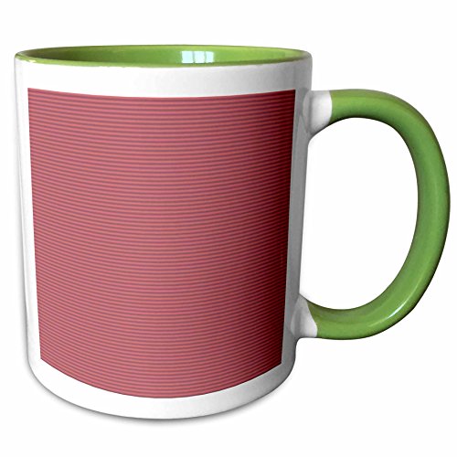 3dRose Edmond Hogge Jr - Red Tiled Background - 15oz Two-Tone Green Mug (mug_158184_12)