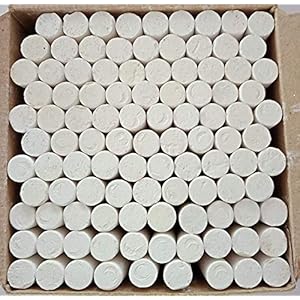 SSKR Dustless Chalks White Limestone Slate Pencils Chalk Piece full size – Pack of 72 Piece