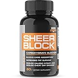 Extra Strength Carb Blocker – Healthy Weight Loss Support for Women and Men - White Kidney Bean and Green Tea Extract – Premium Non-GMO Diet Pills - 60ct - Block 2.0 from Sheer Strength Labs