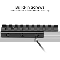 Dovetail to Picatinny Rail Adapter, 11mm Dovetail