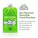 BPA Free Reusable Refillable Baby Food Pouch with Clear Back (6 Oz) - 8 Pack - Easy to Fill, Leak Proof and Dishwasher Safe